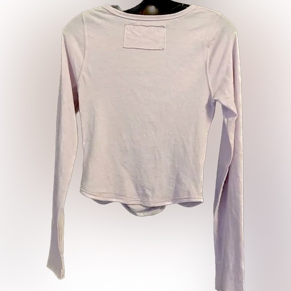 Free People-Mile a Minute Long Sleeve Exclusive. Color Lilac - Medium- NWOT - Picture 3 of 8